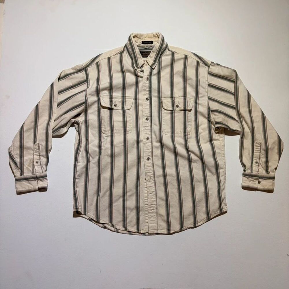Vintage 1990s Eddie Bauer Striped Button down Shirt